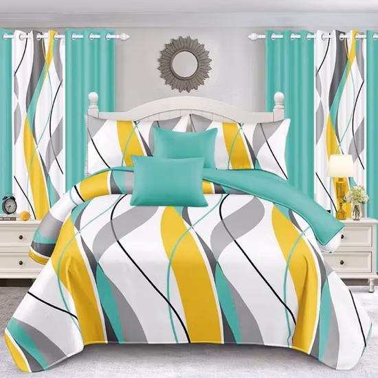 Bedding Comforter Set - Full Size Comforter Sets (Arrow White) with 2 Pillow Shams - Bedding Comforter Sets - Down Alternative Comforter